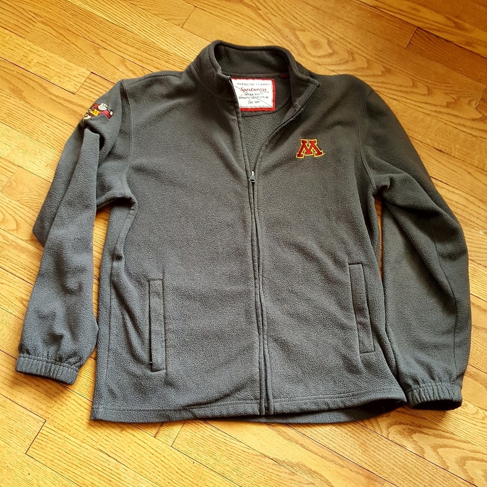 Minnesota Gophers Fleece Full Zip Jacket Size S